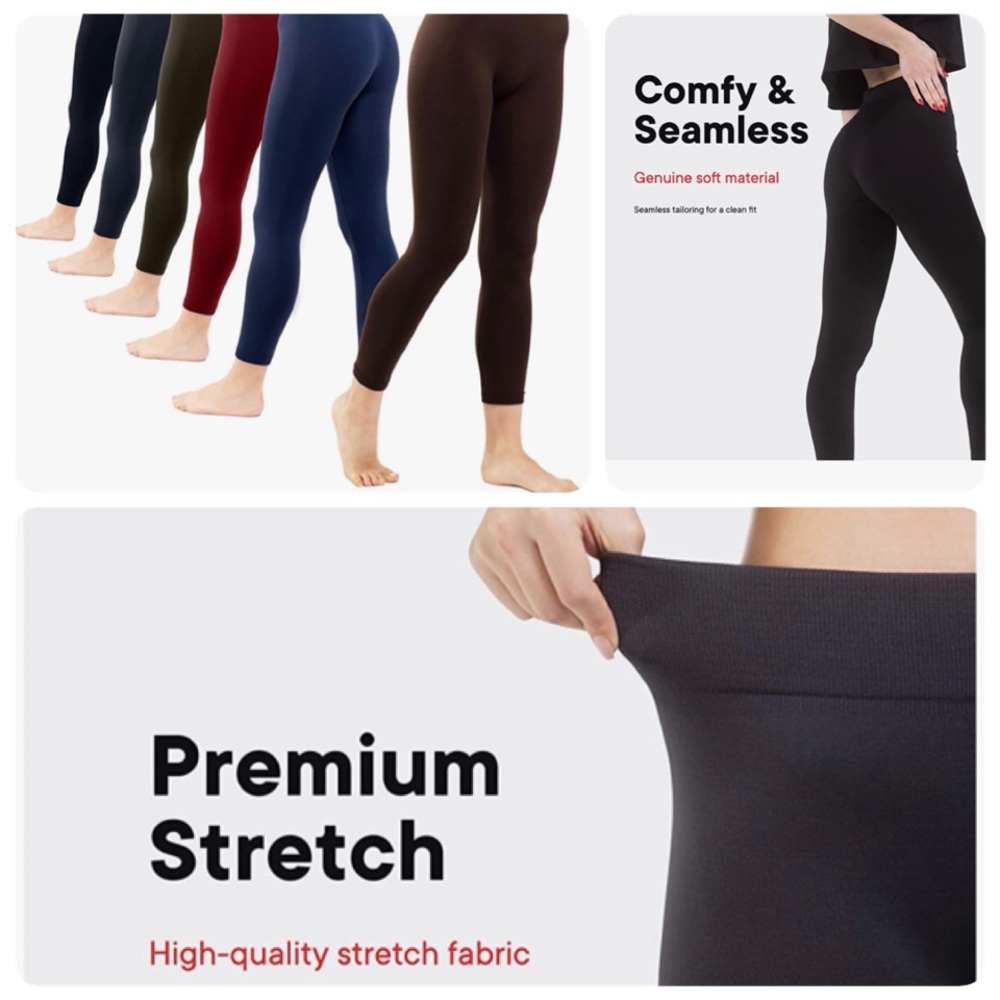 Sociology Seamless Fleece Lined Leggings for Women.